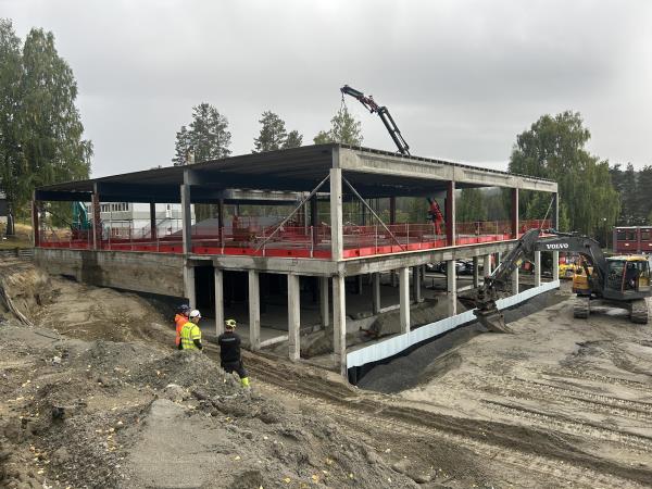 Lenke til artikkel: Nå starter gjenoppbyggingen av Krødsherad ungdomsskole