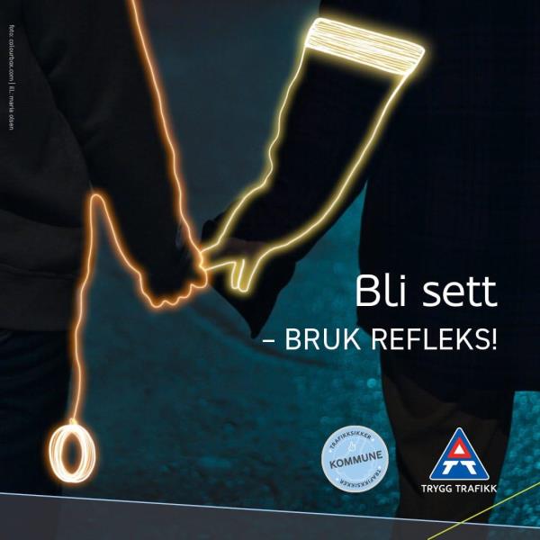Lenke til artikkel: HMS-tips i trafikken for oktober - bruk refleks!