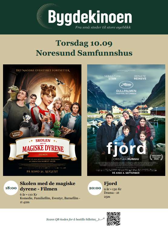 Lenke til artikkel: Velkommen til bygdekino 10.september