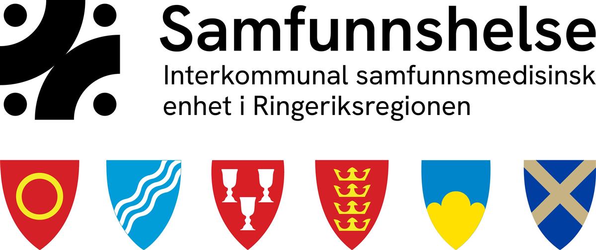 Logo for Samfunnshelse - Interkommunal samfunnsmedisinsk enhet i Ringeriksregionen - Klikk for stort bilde